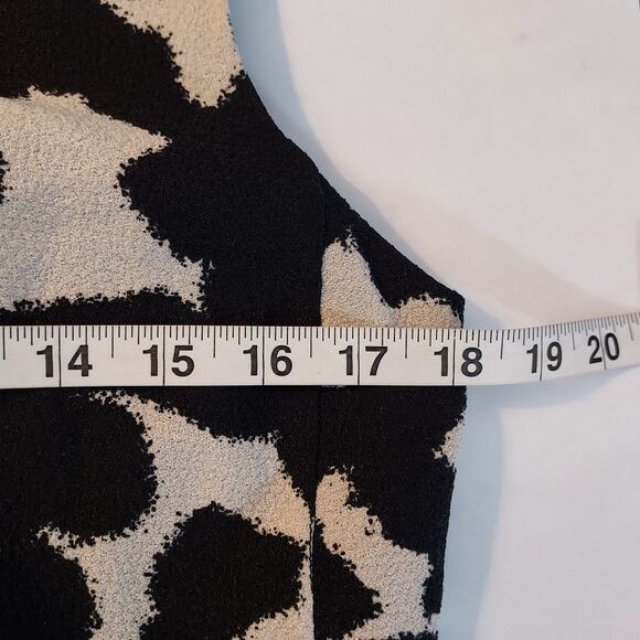 Banana Republic Sz 10 Layered Top Fit & Flare Dress Keyhole Back Sleeveless NWT - Picture 14 of 16